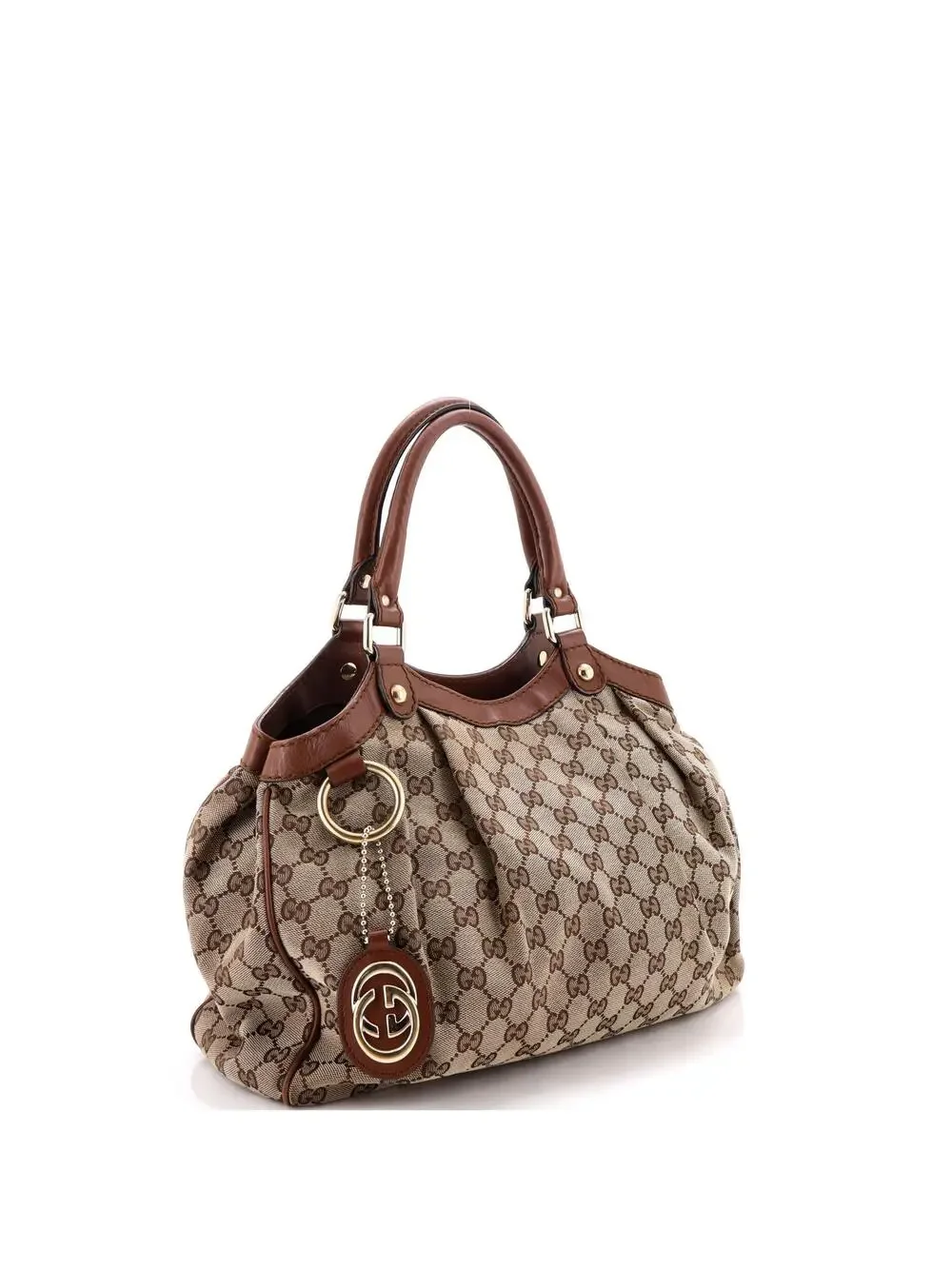 Gucci Sukey Tote Gg Canvas With Leather #340229G98B